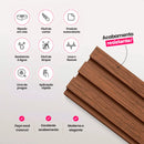 Kit Painel Ripado Autocolante 3M Laminado  | Linha Madeto | DIY